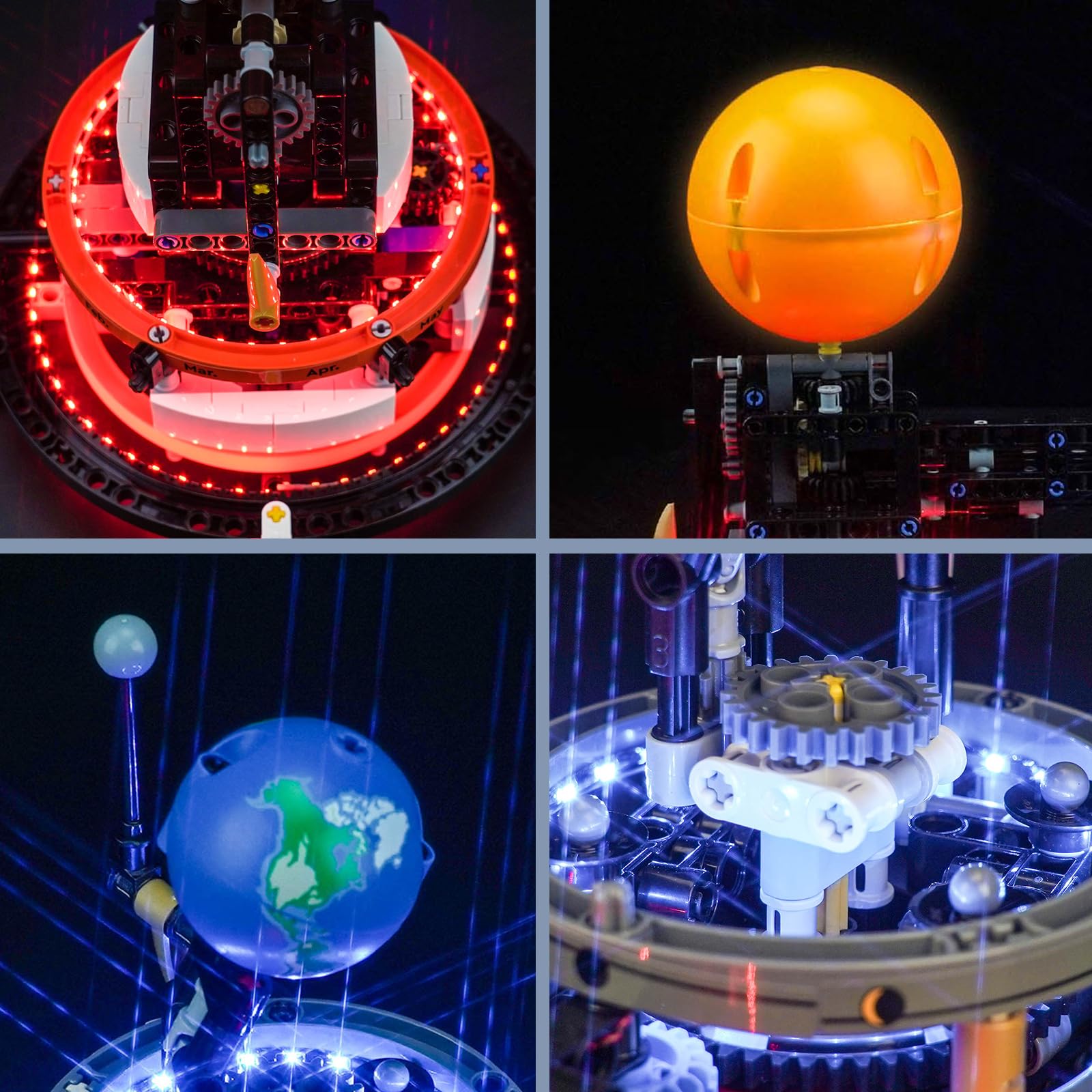 Amazon.co.jp: BrickBling LEDライト レゴテクニック 惑星 地球と月