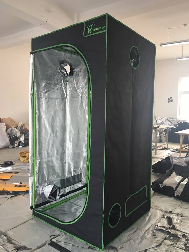 Amazon.co.jp: Hyindoor 100*100*200cm 室内水耕栽培 植物育成 グロウ