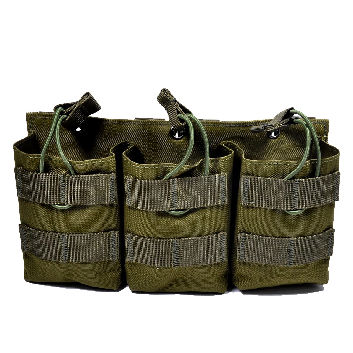 Amazon.co.jp: ミリタリー ライト マガジンポーチ 3連ポーチ OD