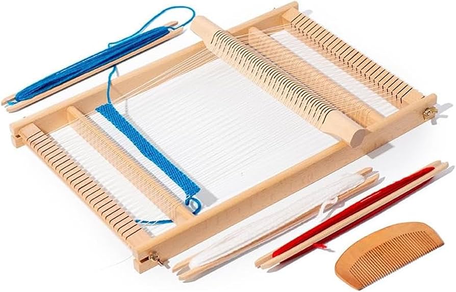 Amazon.co.jp: 機織り機 編み機 織り機 木製 子供用 大人用 卓上織り機