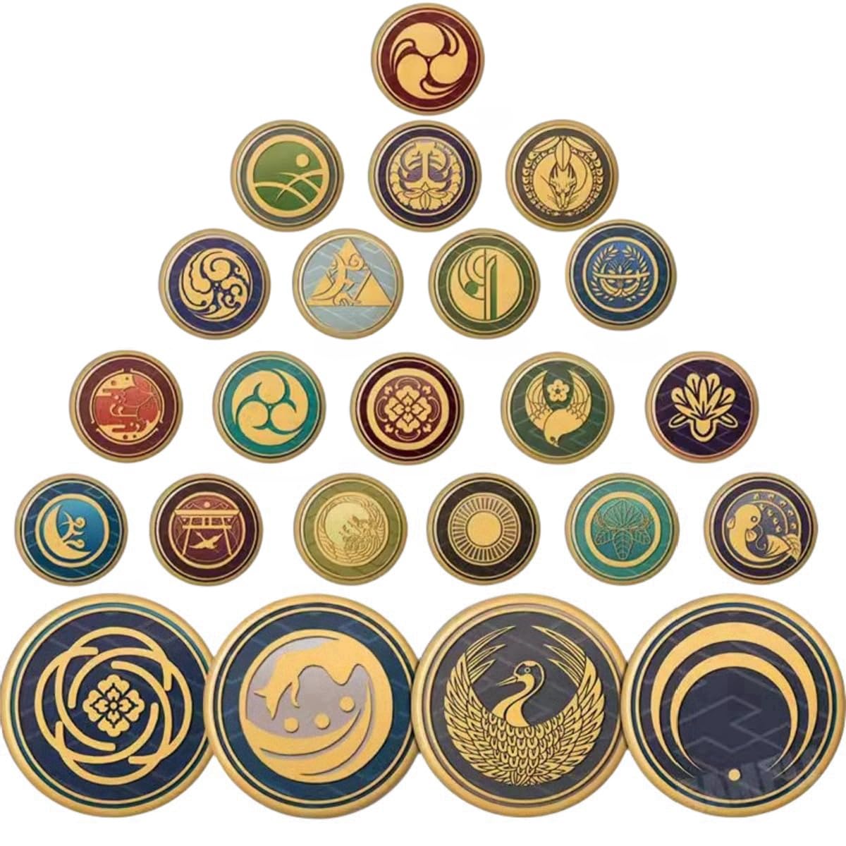 Amazon | KIKUNI 刀剣乱舞 缶バッジ 家紋 ピンバッジ 全23種 セット 大
