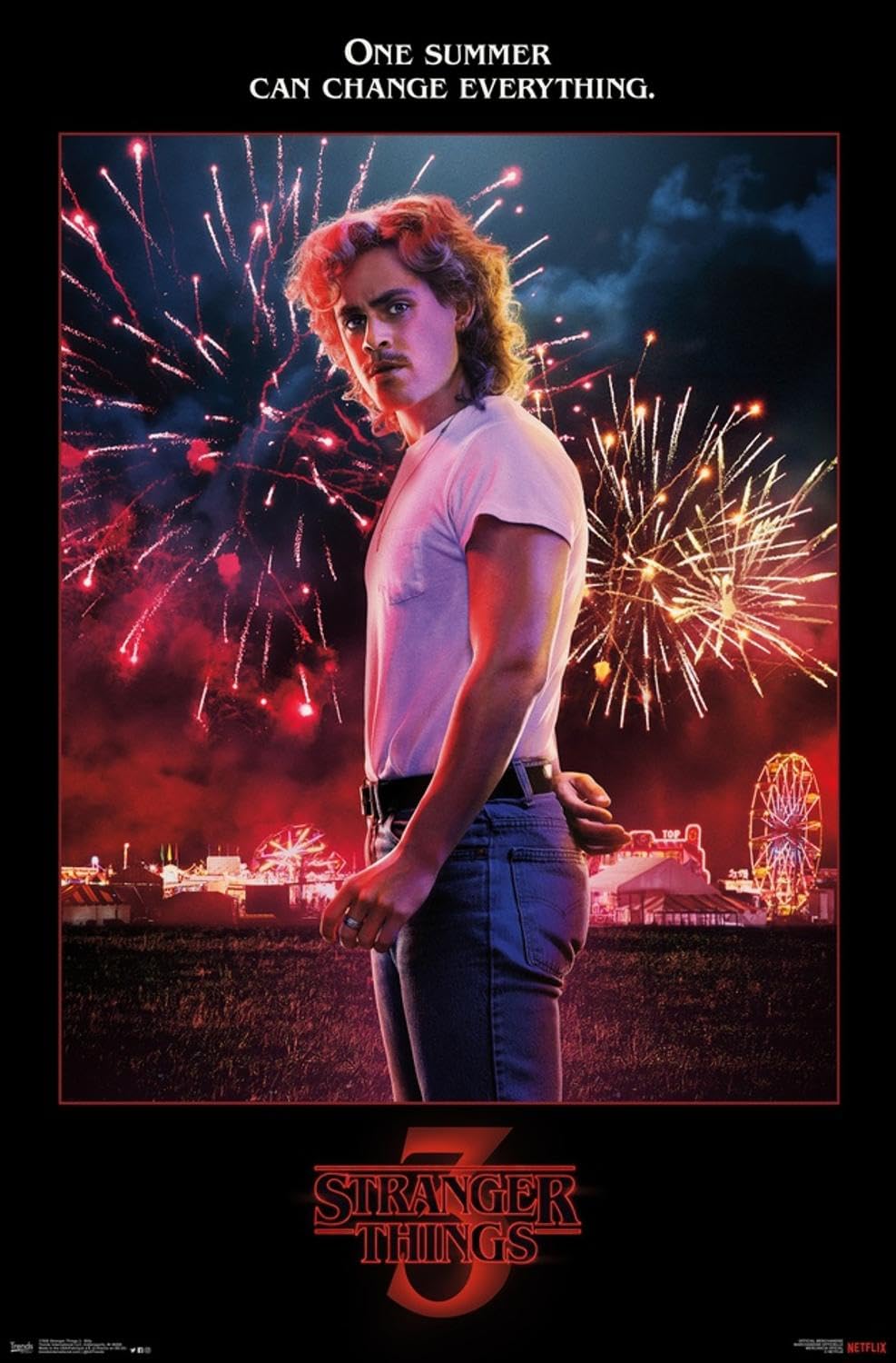 Amazon.com: Netflix Stranger Things: Season 3 - Billy Wall Poster