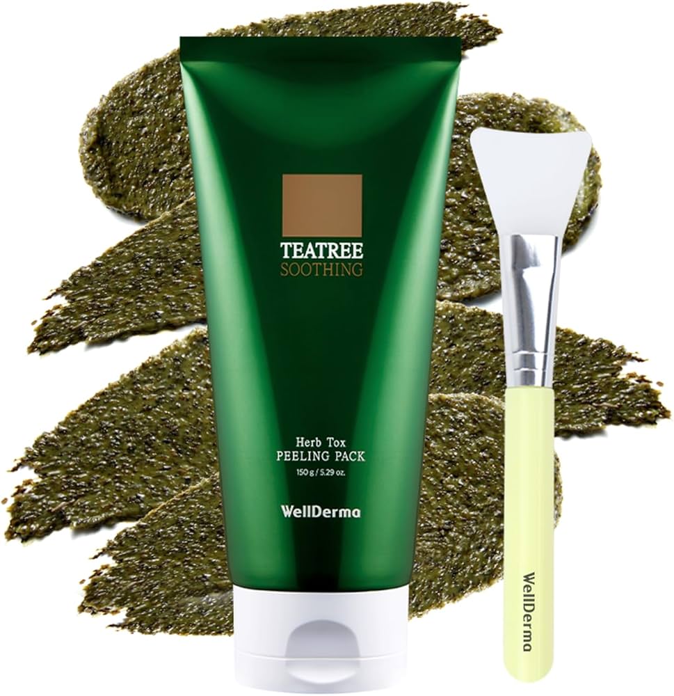 Amazon.com : WELLDERMA Chadew Tea Tree Herb Tox Peeling Mask, 150g