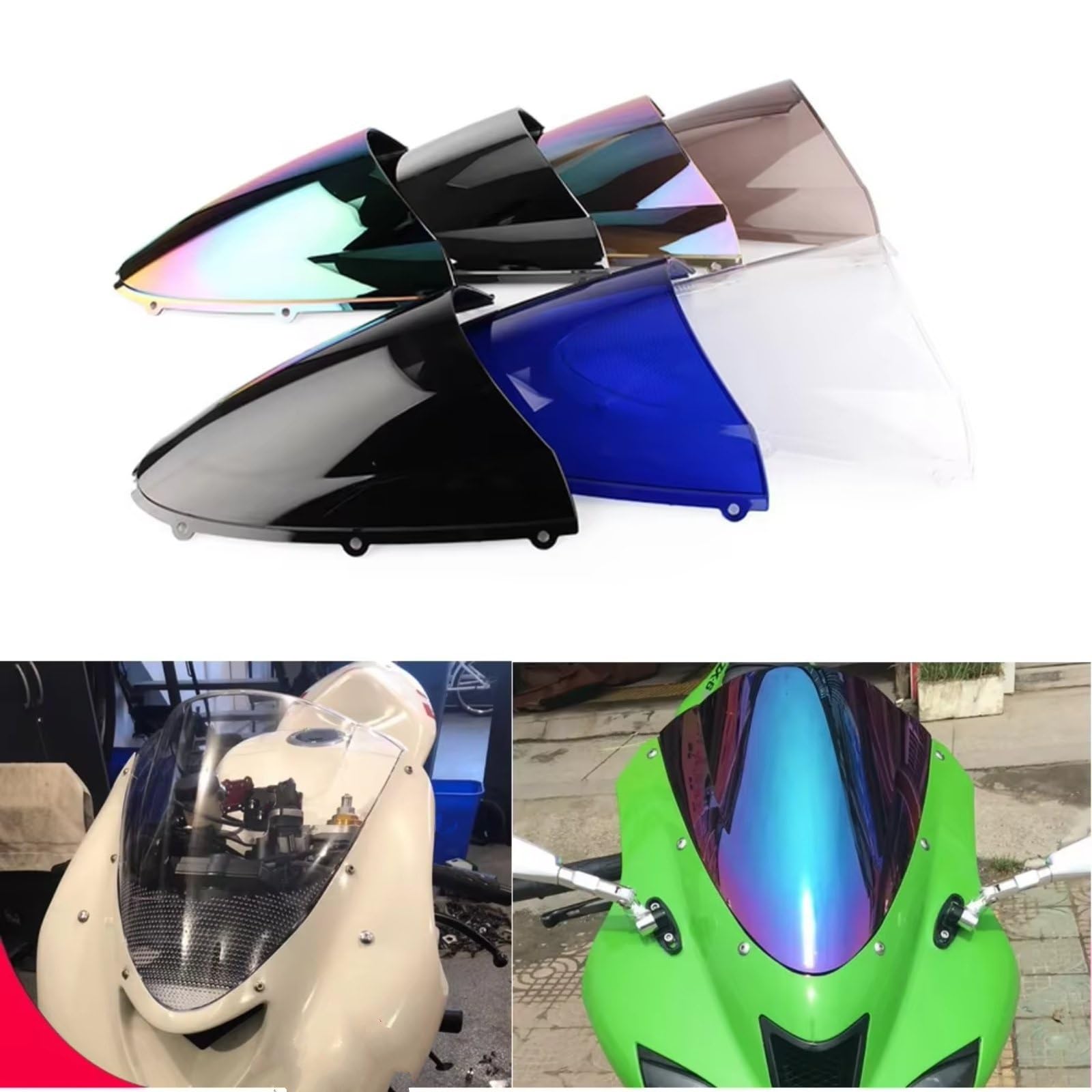 Amazon | オートバイ用風防 For Ninja For ZX-6R 636 2005 2006 2007