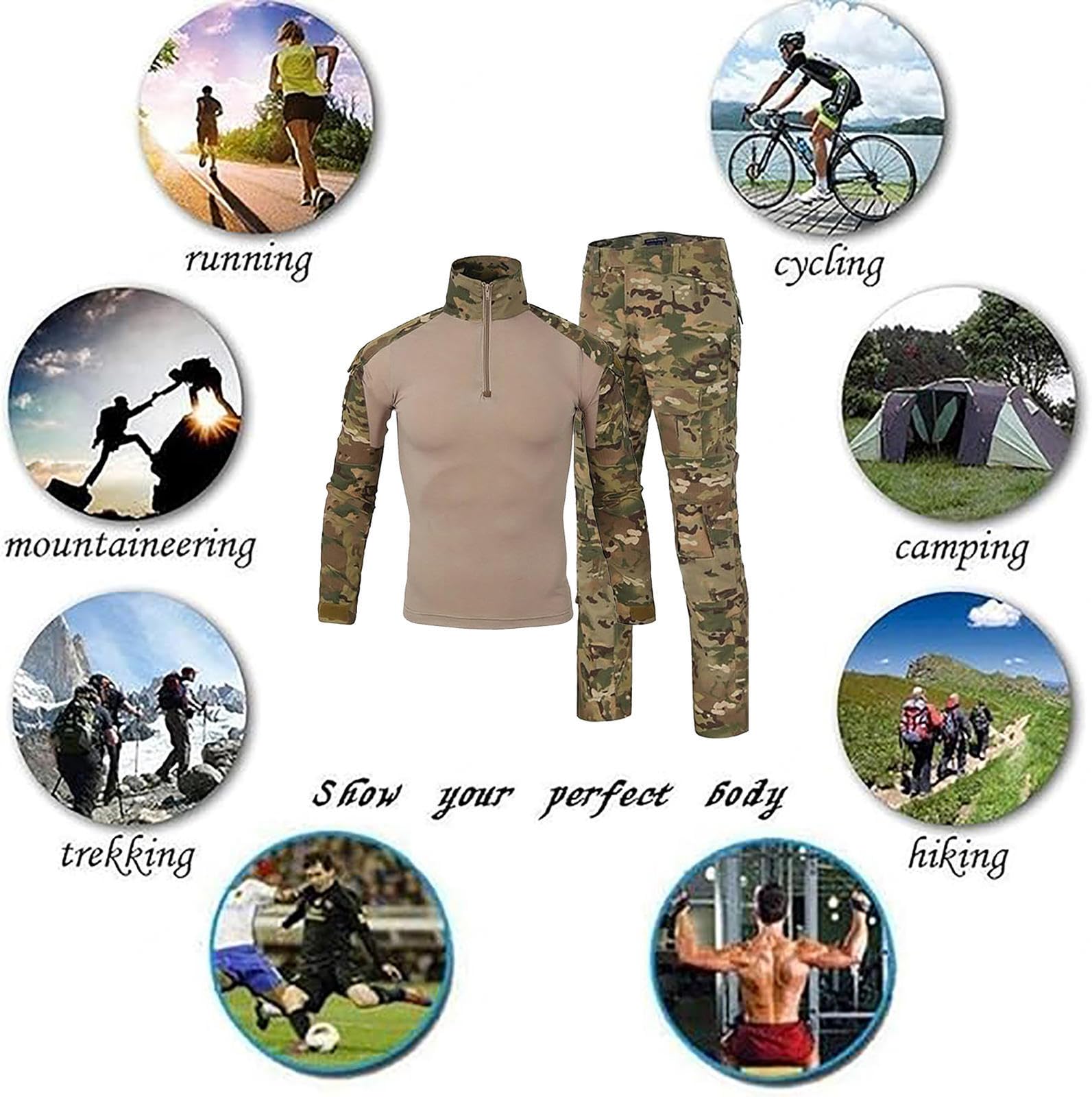 Amazon.co.jp: コンバットシャツ 通気 吸汗 防撥水 サバゲー 装備 肘