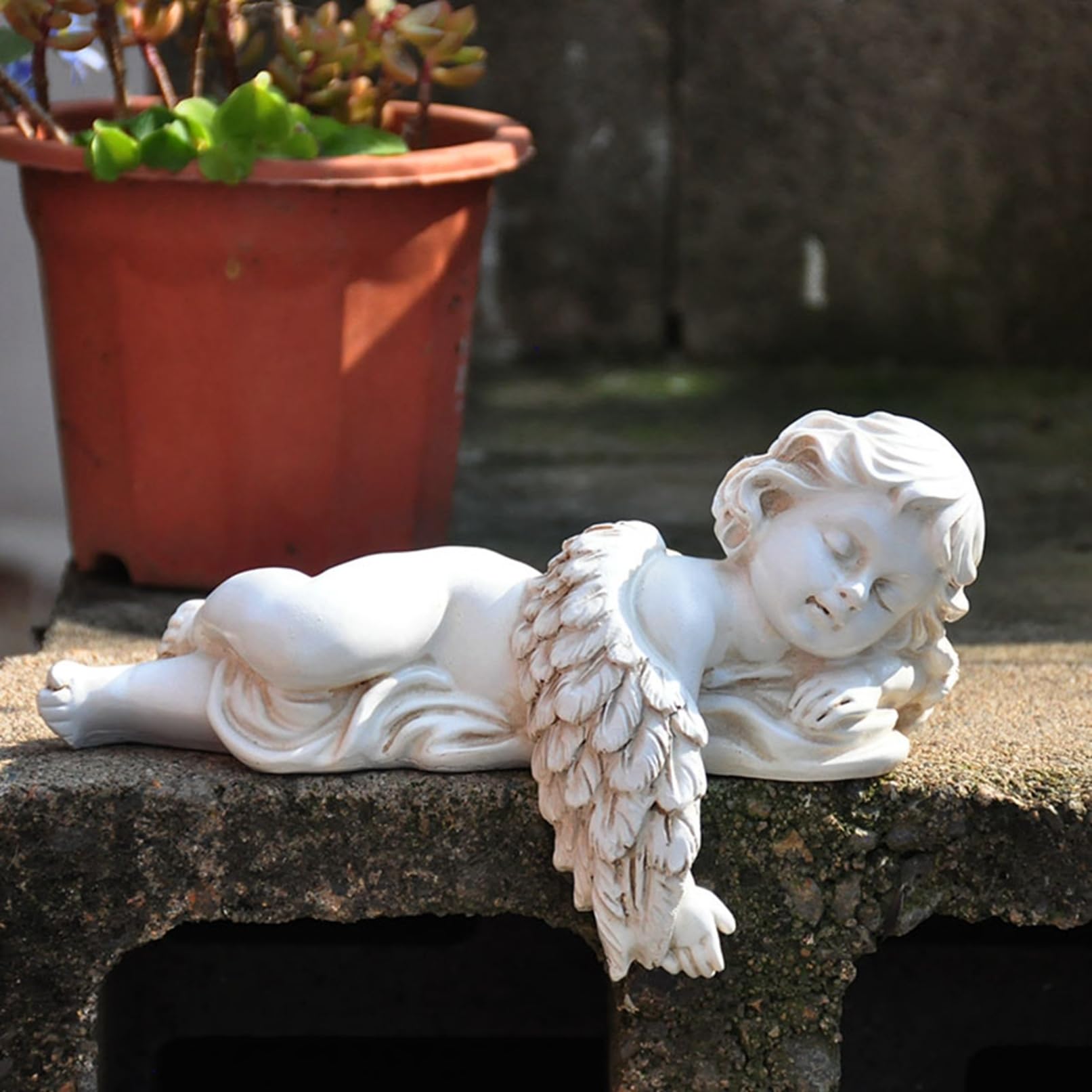 Amazon.co.jp: ガーデニング 天使 エンジェル ガーデンオブジェ 置き物