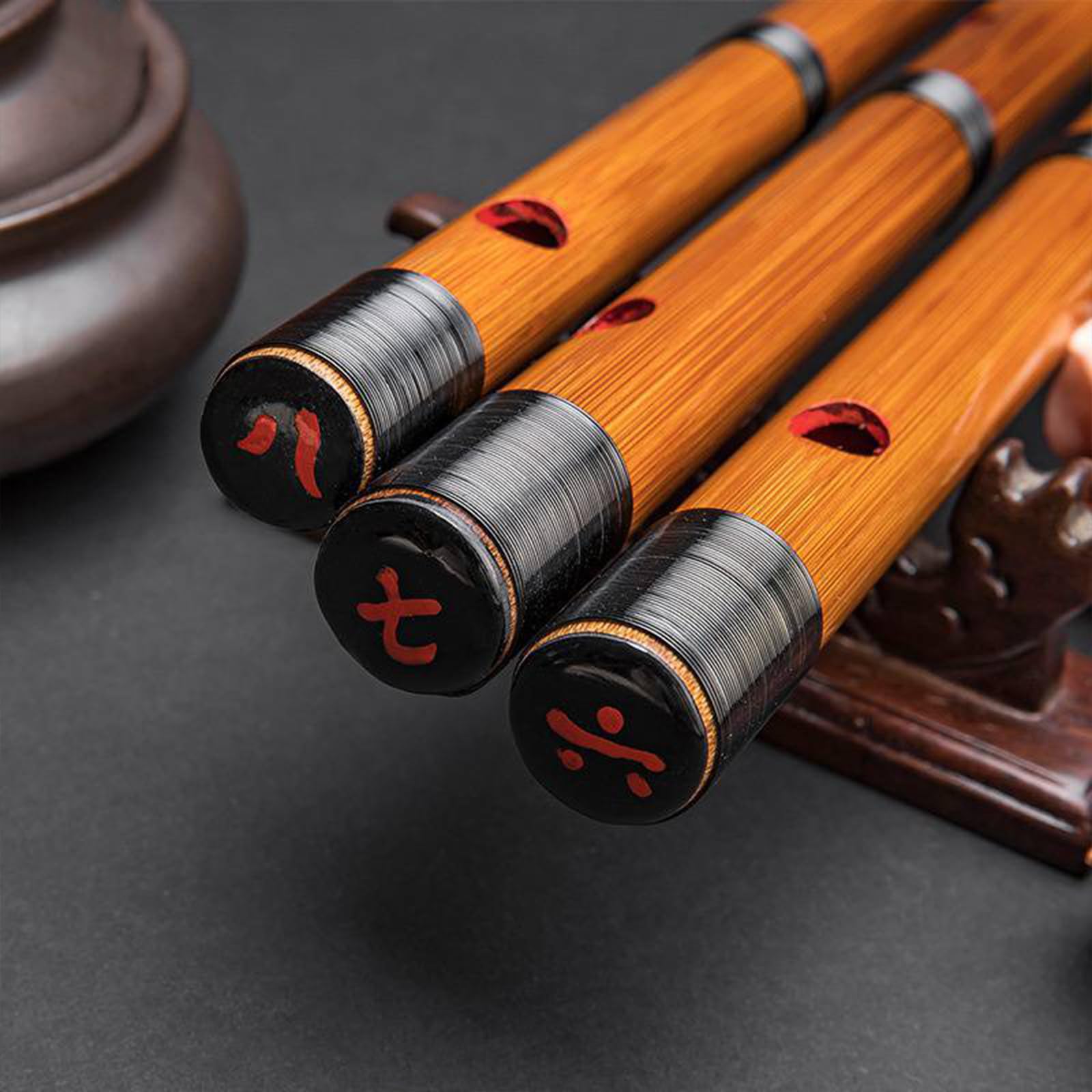 Amazon | 篠笛 入門用 竹笛 横笛 伝統的な手作りお祭り・お囃子用 7穴