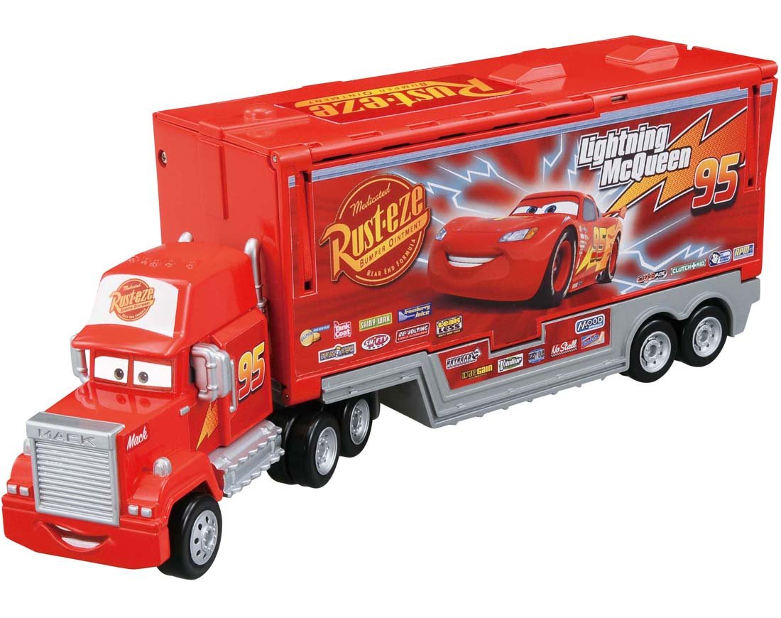 Amazon.co.jp: トミカ カーズ ピットに変形! トレーラー マック : おもちゃ