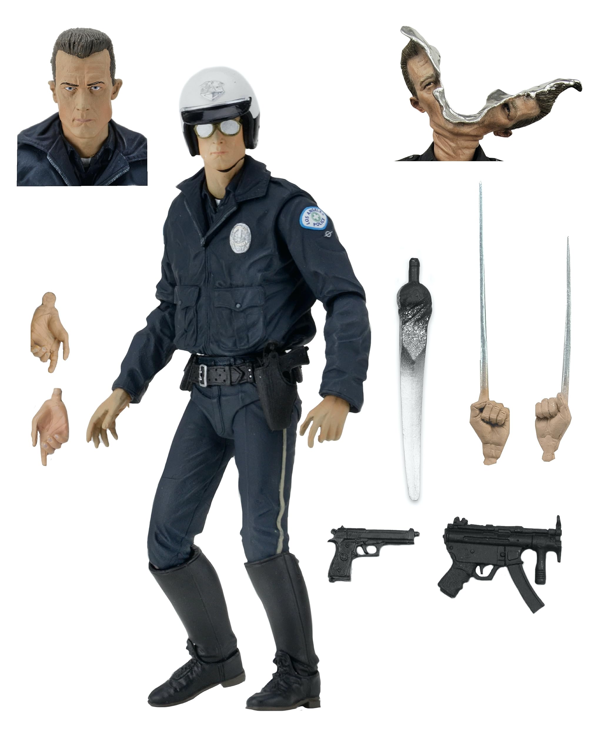 Amazon.com: NECA - Ultimate T-1000 Motorcycle Cop Terminator Scale