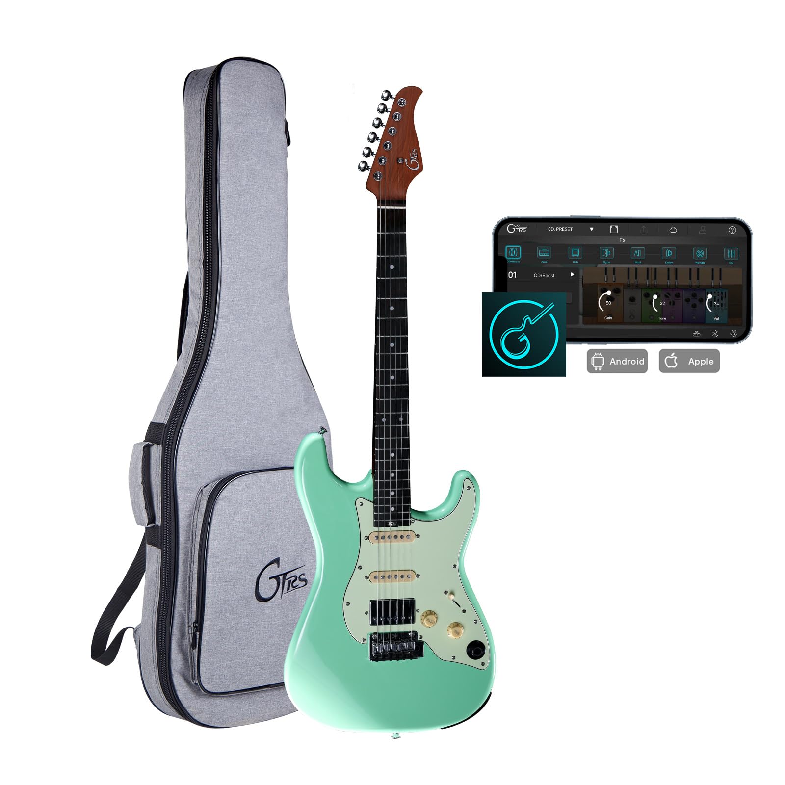Amazon.com: GTRS S800 Smart Electric Guitar Kit with Effects