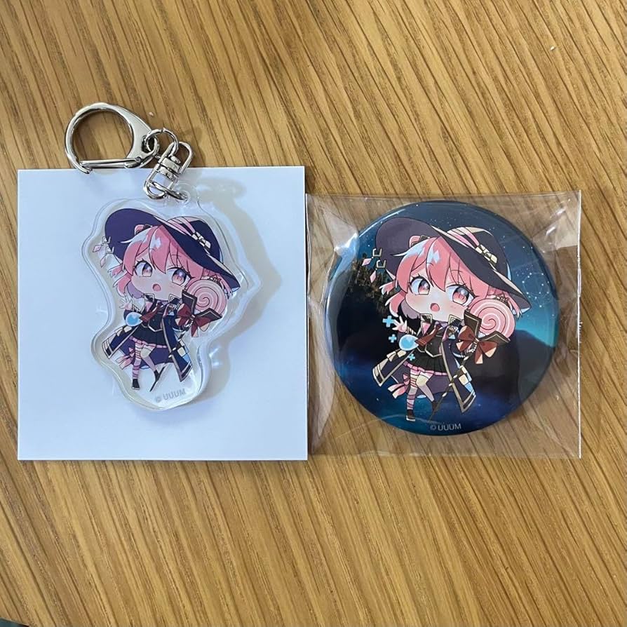 Amazon.co.jp: カラフルピーチ のあ 魔法学園 アクリルキーホルダー 缶