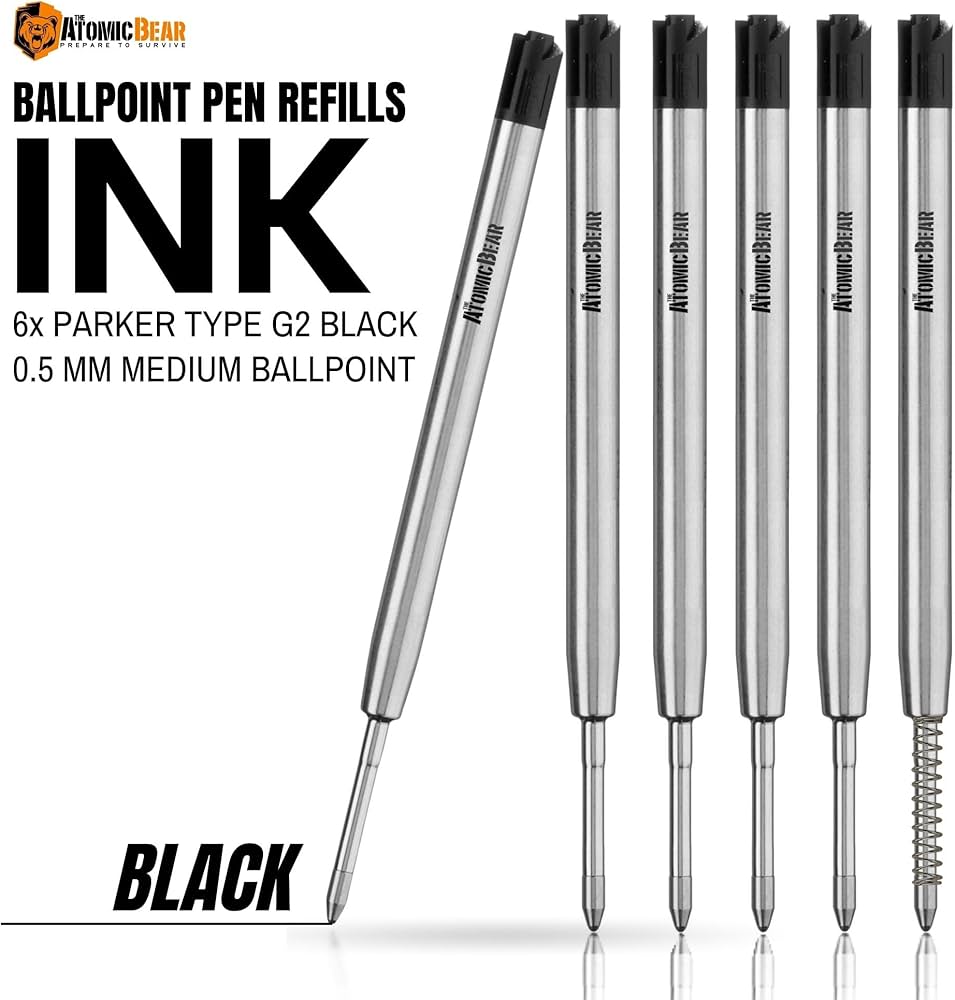 Amazon | ボールペン替え芯 タクティカルペンなどに使えます 6本パック