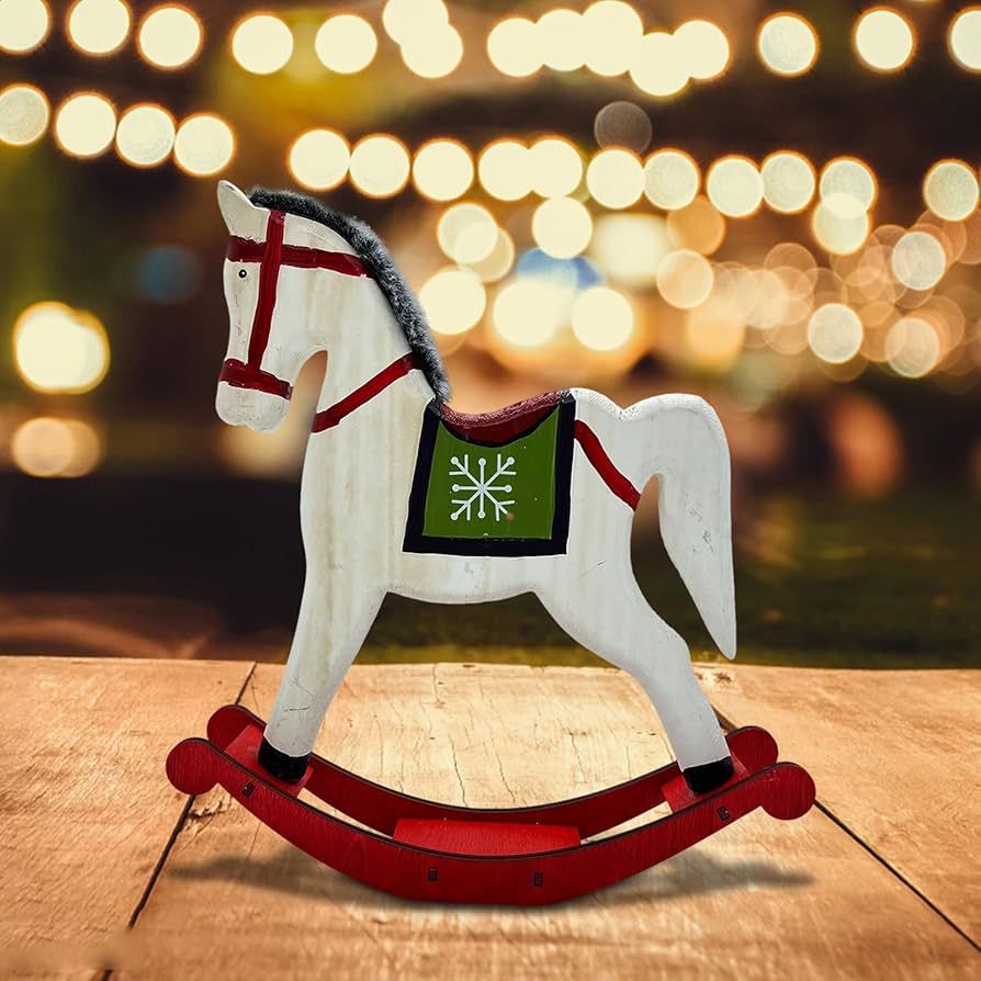 Amazon.co.jp: 馬のクリスマスオーナメント | 木馬のおもちゃの