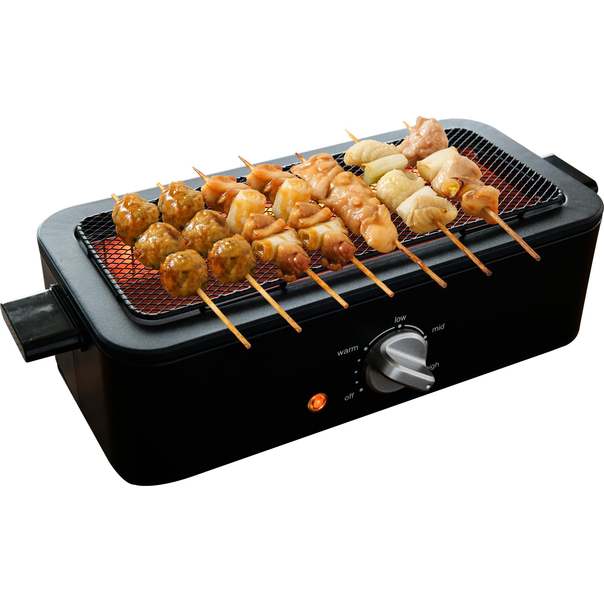 Amazon | [山善] 焼き鳥焼き器 減煙 電気七輪 卓上 焼き鳥 焼肉