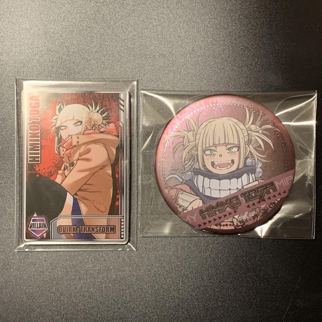 Amazon.co.jp: ヒロアカ 缶バッジ ステータスカード セット トガちゃん