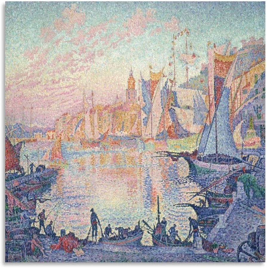 Amazon.co.jp: Paul Signacポールシニャックポスター サントロペ港