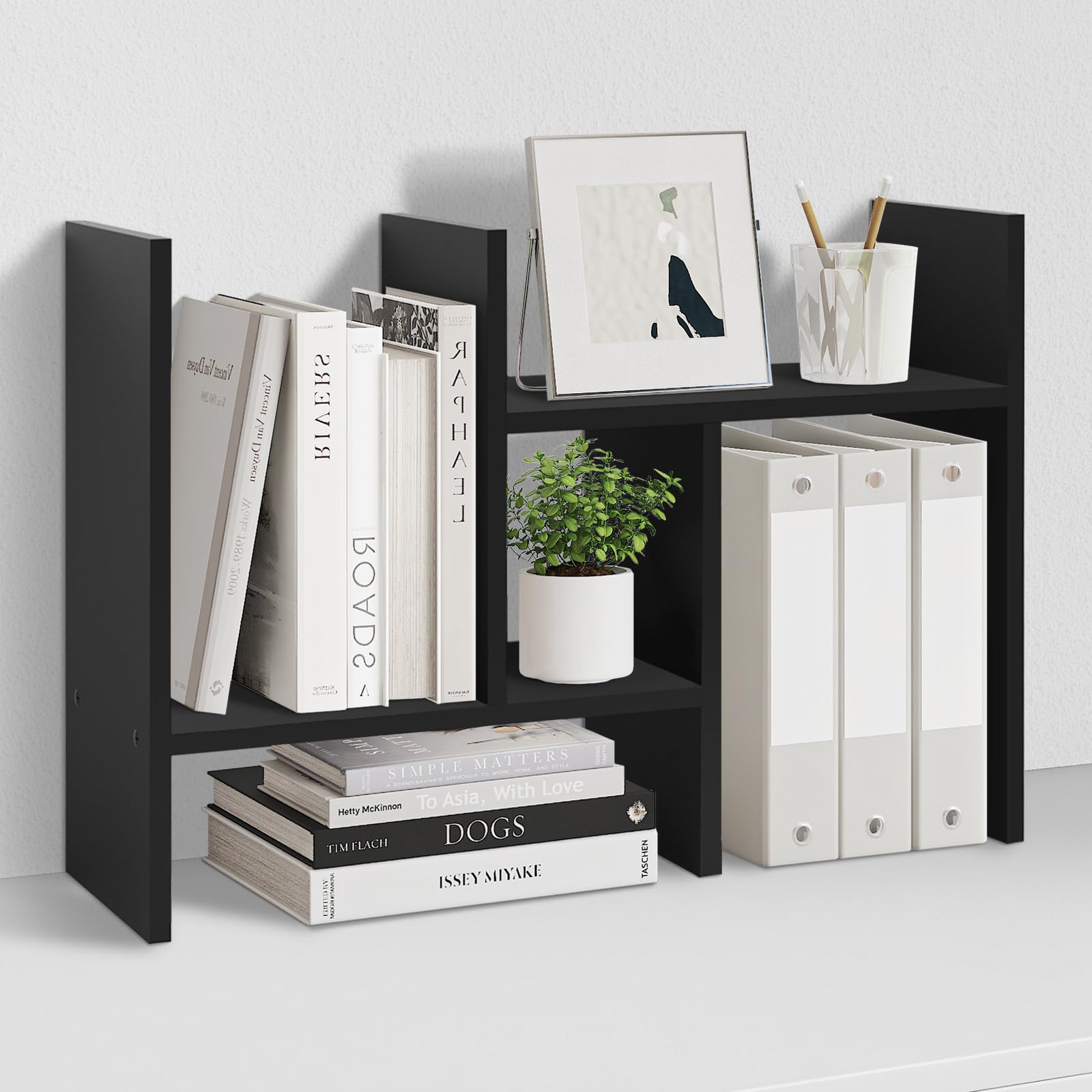 Amazon.com: MASAKA B&W - Desk Organizer Aesthetic Shelf, Desktop
