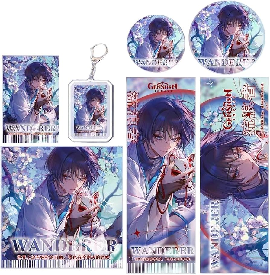 Amazon.co.jp: 原神 放浪者(スカラマシュ) グッズ セット 福袋 6点