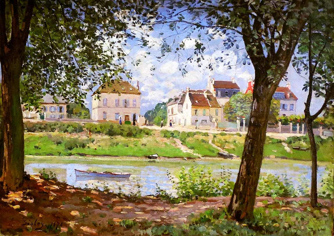 Amazon.co.jp: ジークレー技法複製画 世界の名画 シスレー セーヌ川の