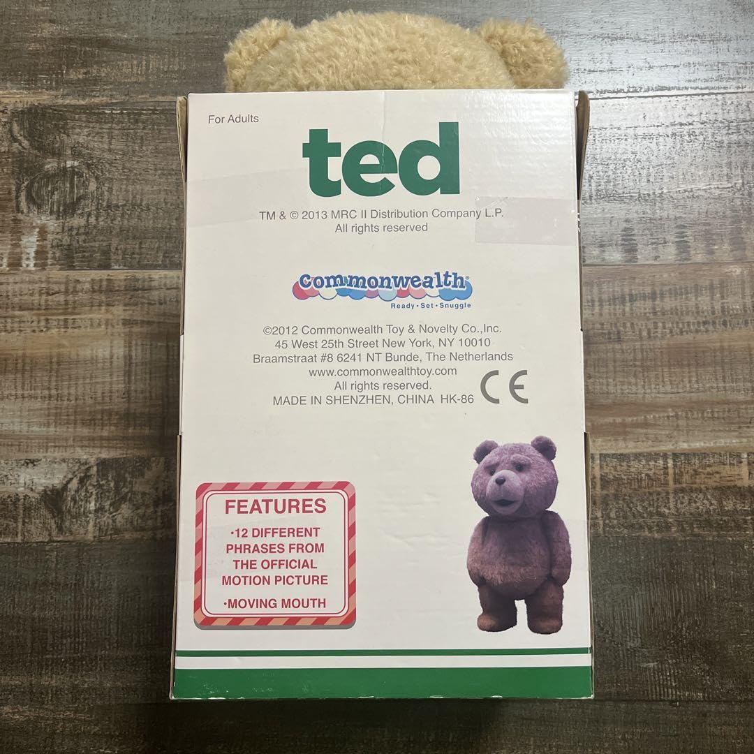 Amazon.co.jp: 海外版 TED テッド 16インチ 喋るぬいぐるみ 等身大