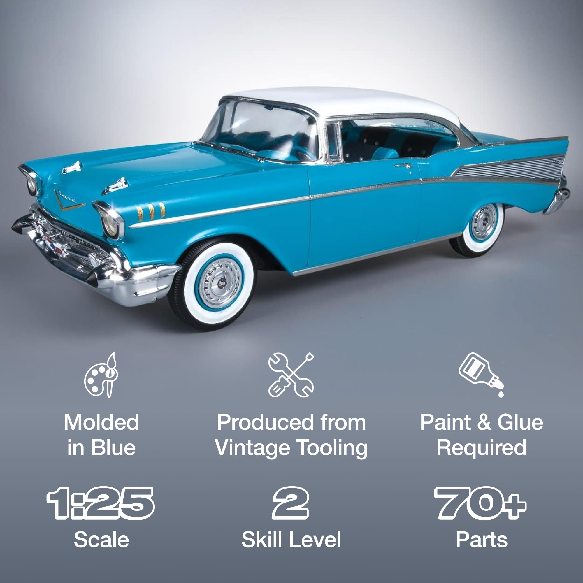 Amazon | amt AMT 1/25 1957 シェビー ベルエア AMT638R | プラモデル 通販