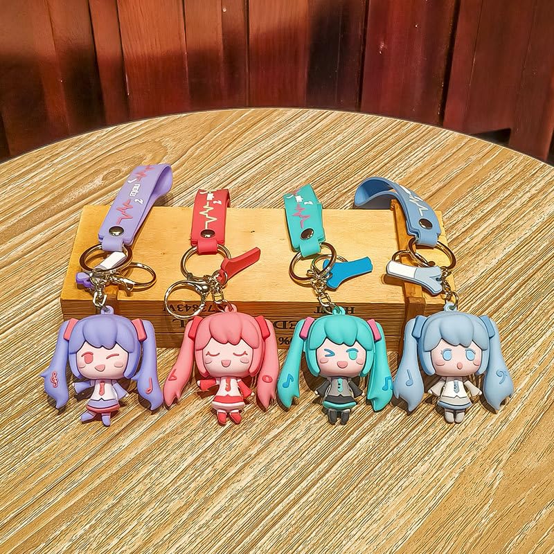 Amazon.co.jp: 初音 キーホルダー ミク ストラップ 3D立体 PVC製 ミク