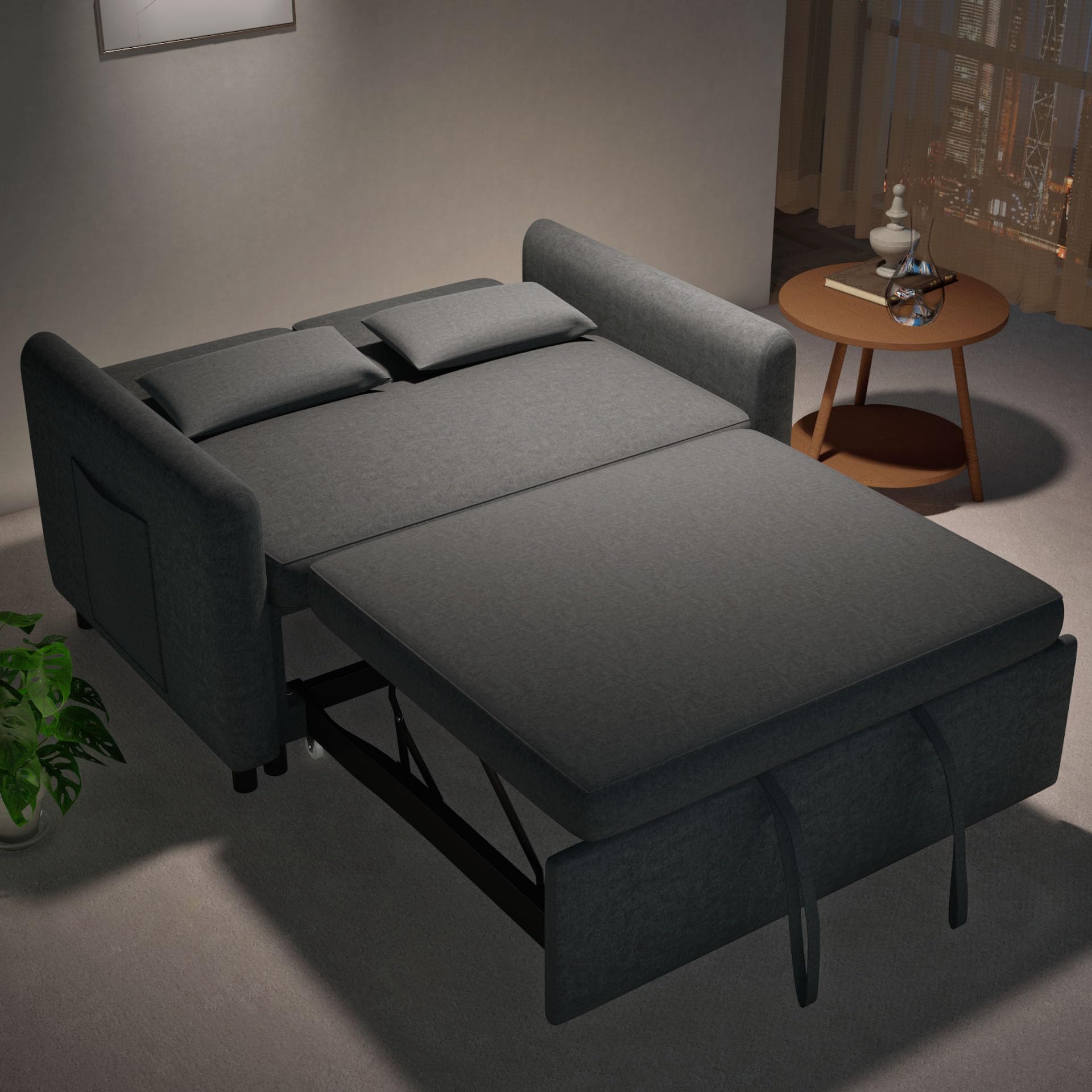 Amazon｜ソファーベッド 3WAY 折りたたみ ソファベッド 2人掛け 座面