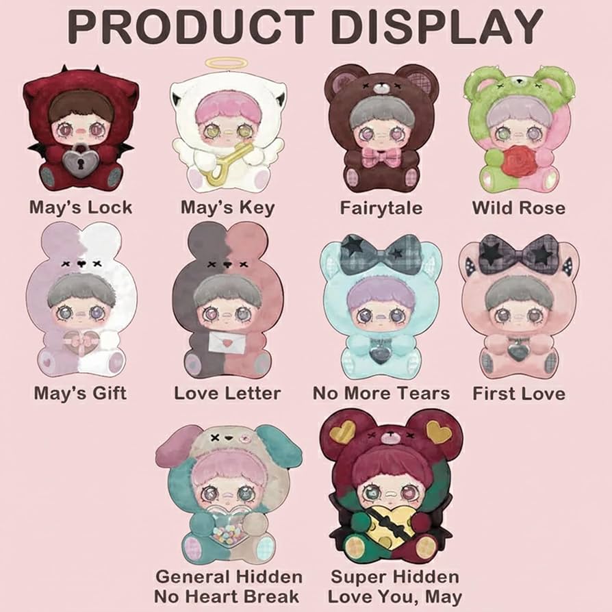 Amazon.com: Fesuphy MayMei Blind Box Plush Figures, MayMei May I