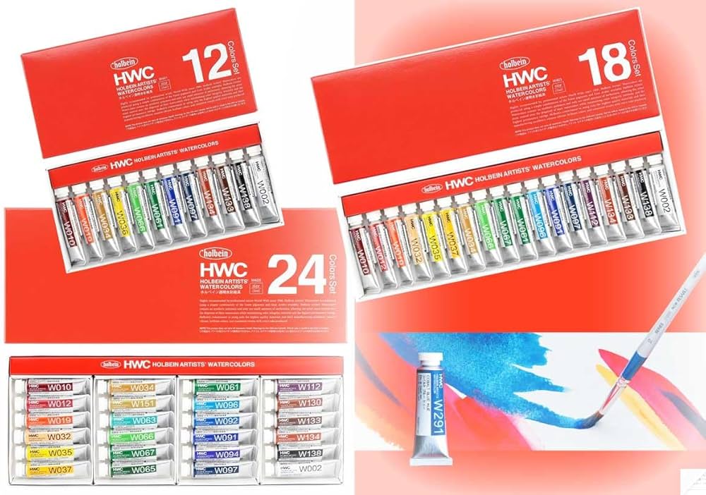 Amazon.co.jp: 〈透明水彩絵の具〉ホルベインアート 日本製「透明水彩