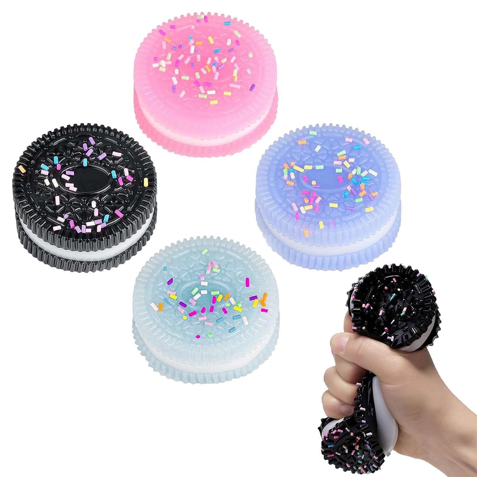 Amazon | クッキースクイーズ【4個】タバスクイーズストレス解消