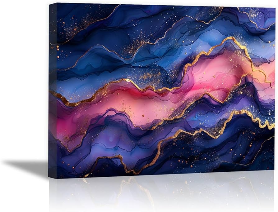 Amazon.co.jp: SHYAMIC アートパネル 抽象 飾り絵画, 流動的な抽象芸術