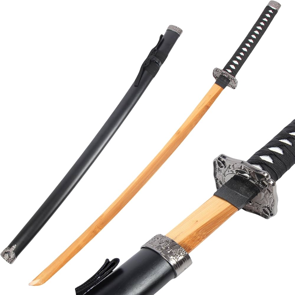 Amazon | Blipso 居合練習刀 仕込み杖 木刀 刀 竹製とABS 鞘付き 護身