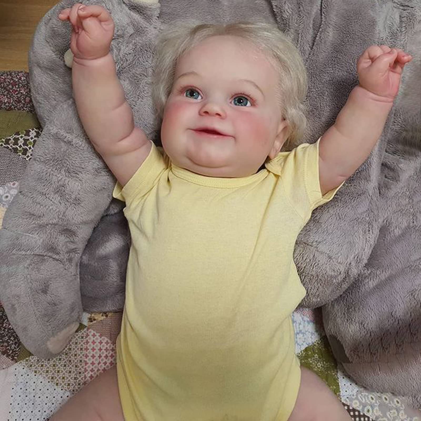 Amazon.co.jp: 金髪リボーン赤ちゃん人形双子女の子かわいい笑顔