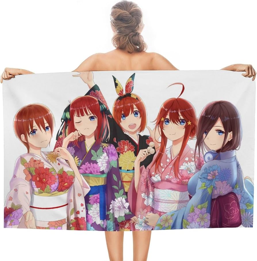 Amazon｜五等分の花嫁バスタオル 超吸収性フェイスタオル上品防臭