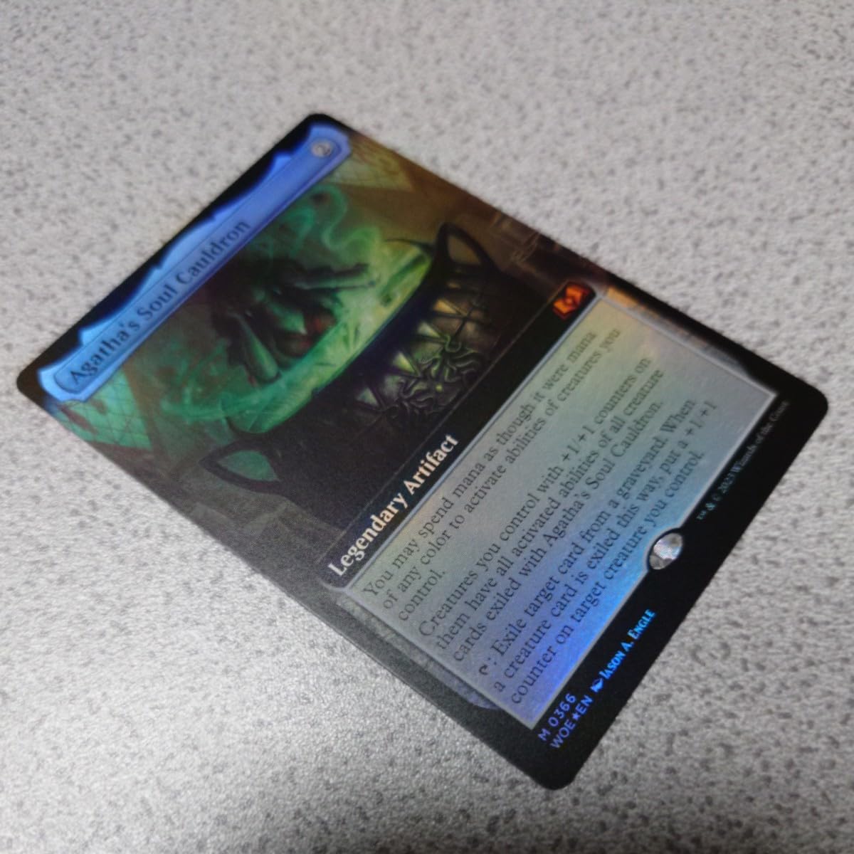 Amazon.co.jp: MTG WOE アガサの魂の大釜 英語foil 一枚 拡張アート