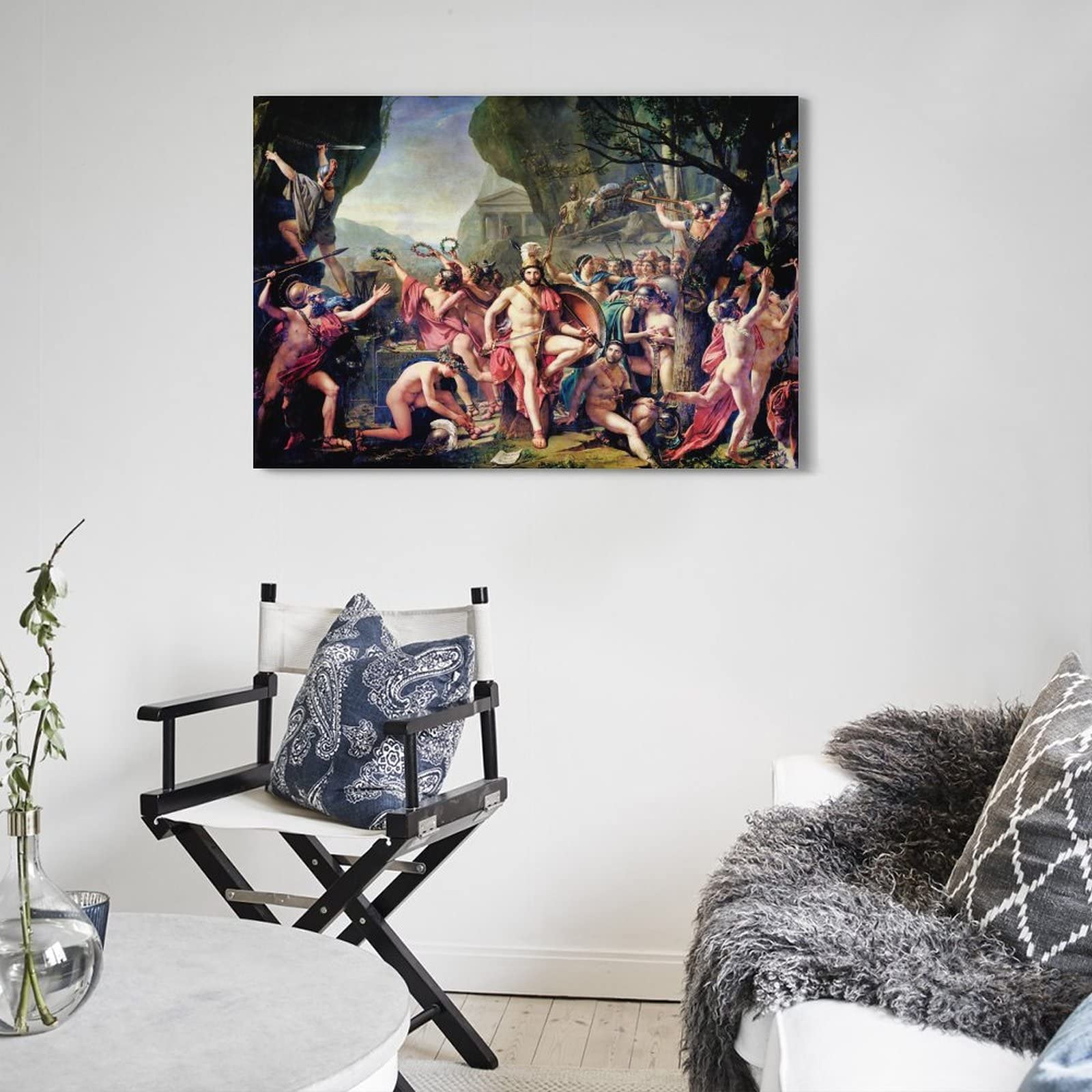 Amazon.co.jp: Jacques-Louis David 印刷ポスター「テルモピュライの