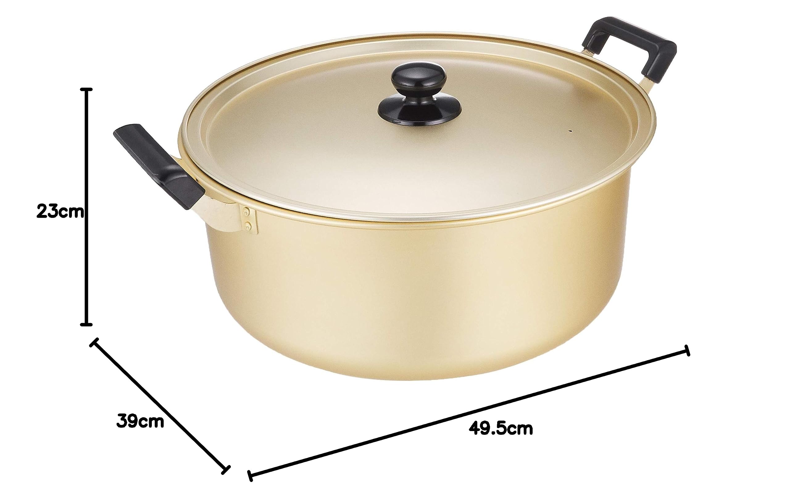 Amazon｜パール金属 大鍋 両手鍋 36cm 鍋蓋付 ガス火専用 アルミ