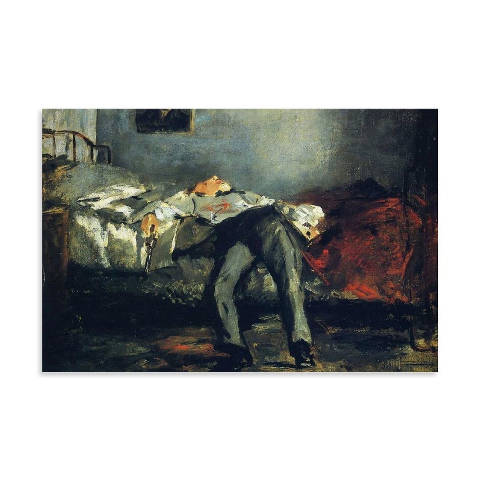 Amazon.co.jp: エドゥアール・マネEdouard Manet絵画作品（自殺）印刷