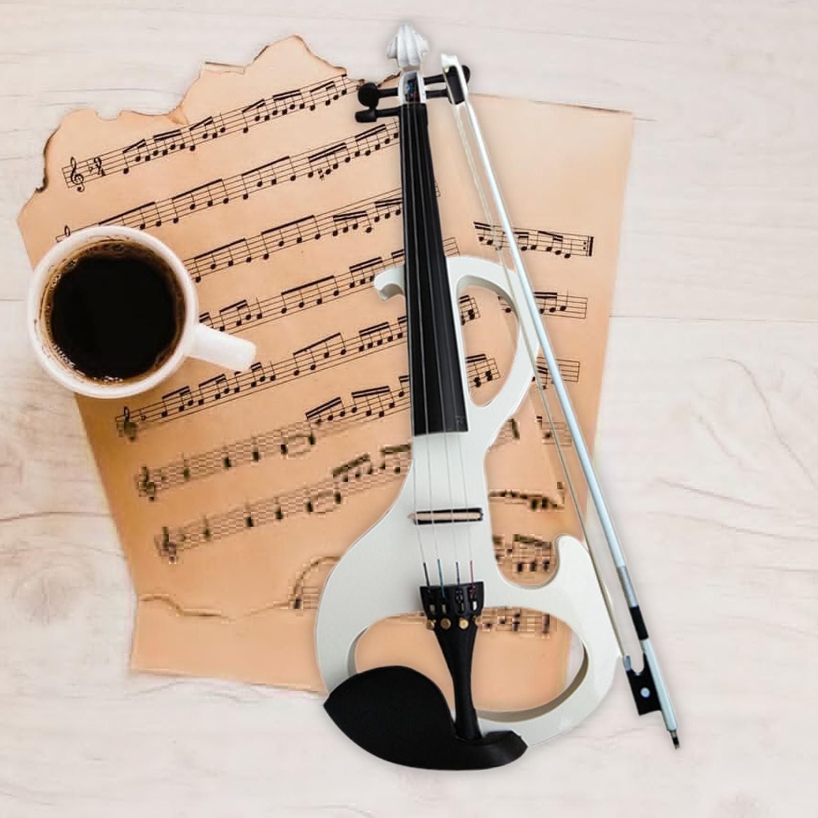 Amazon | Freneci エレキヴァイオリン 無垢材 サイレント バイオリン