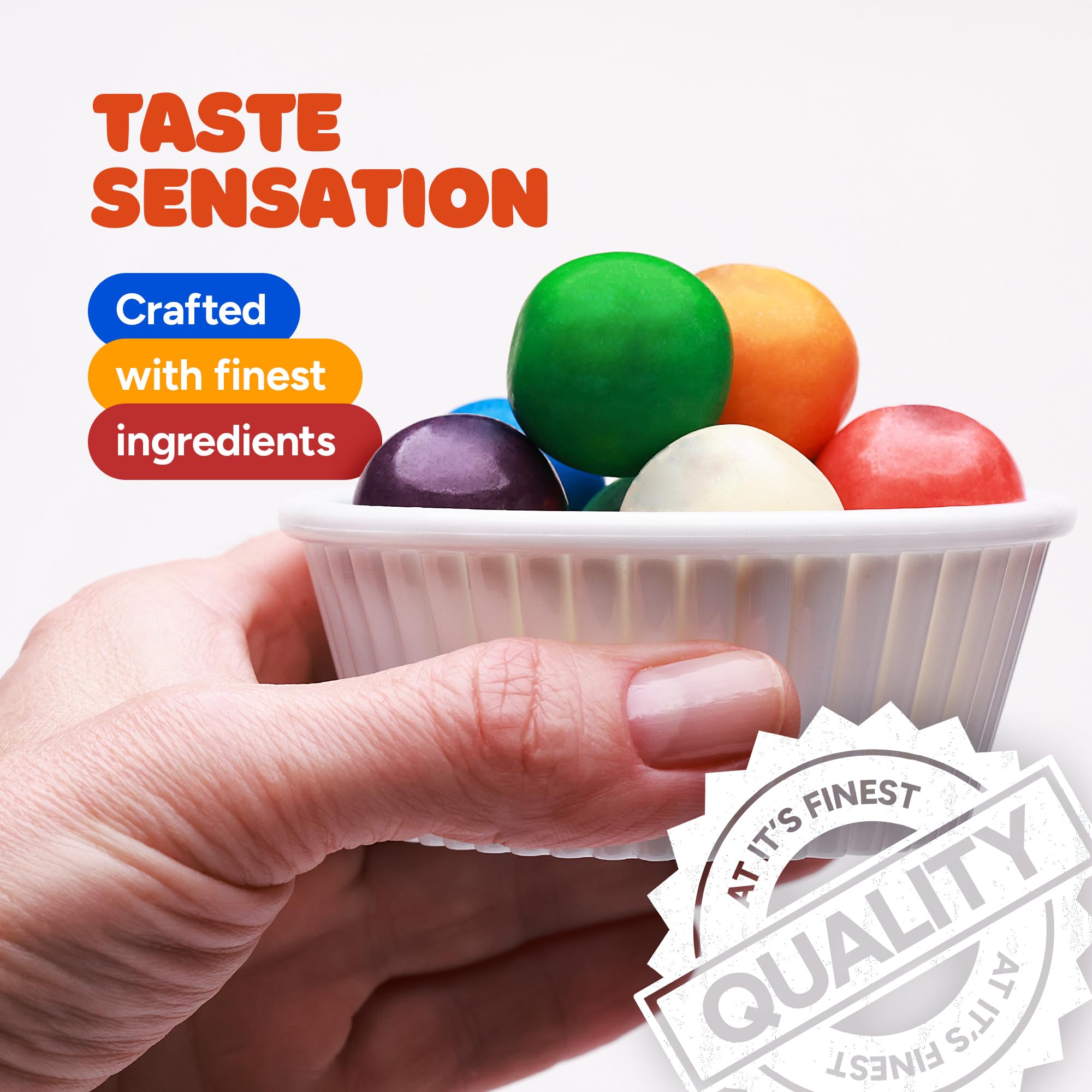 Gumballs for Gumball Machine - 1 Inch Large Gumball - 15 Lb Bulk