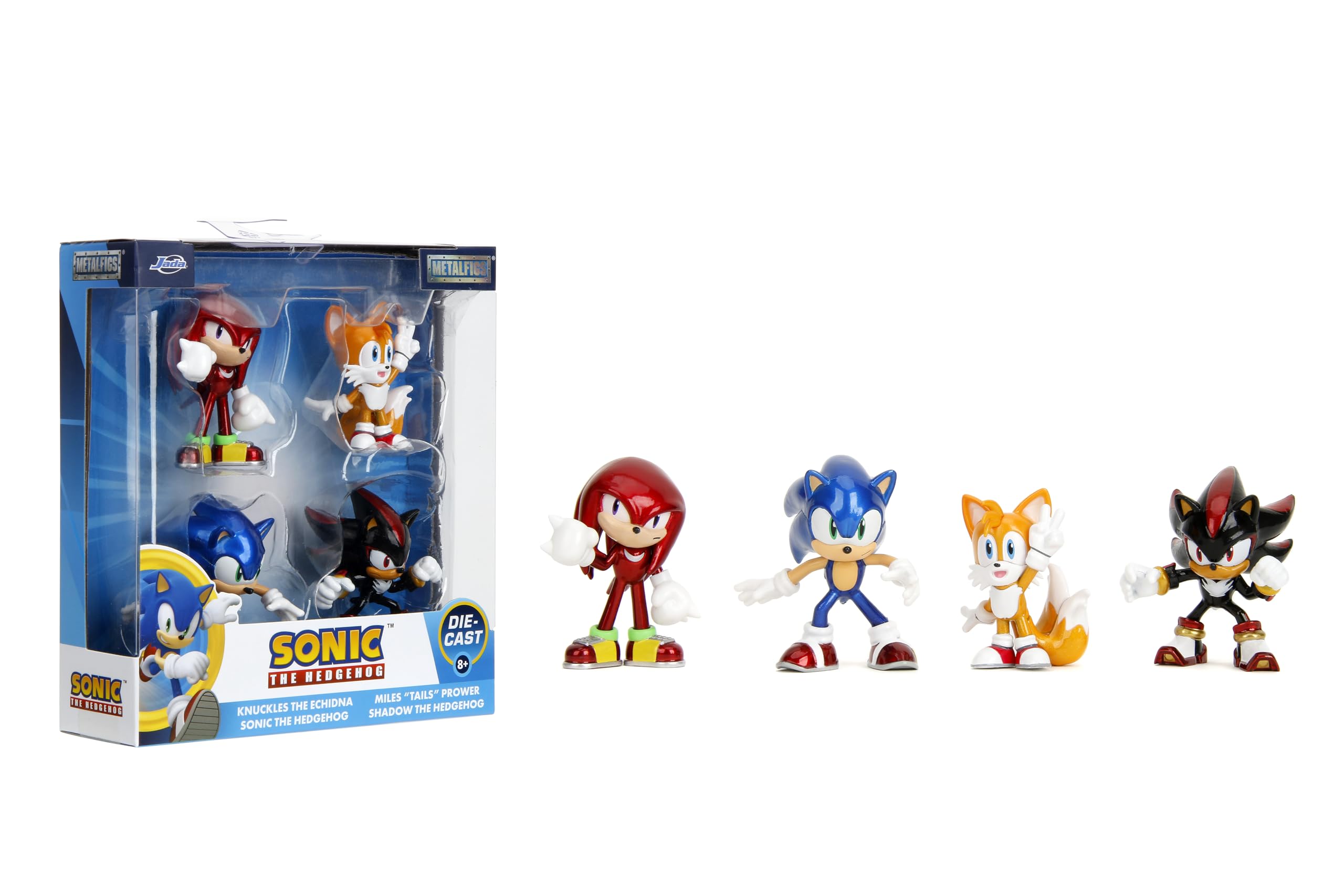 Amazon.com: Jada Metalfigs Sonic The Hedgehog 4-Pack, Sonic, Tails