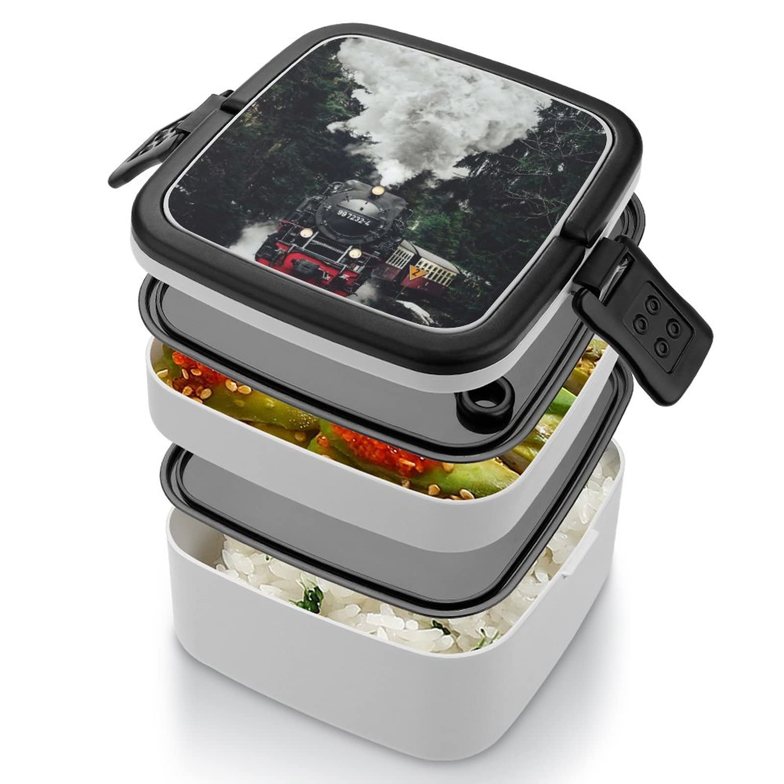 Amazon | ビンテージ 蒸気機関車 弁当箱 大容量 1000ml 二段 お弁当箱