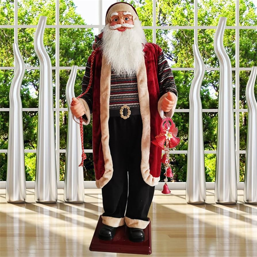 Amazon.co.jp: 6フィートの歌う踊るサンタクロース、等身大電動
