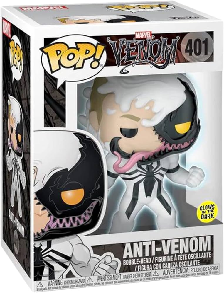 Amazon.com: Funko Marvel - POP No. 401 - Anti-Venom GITD Special
