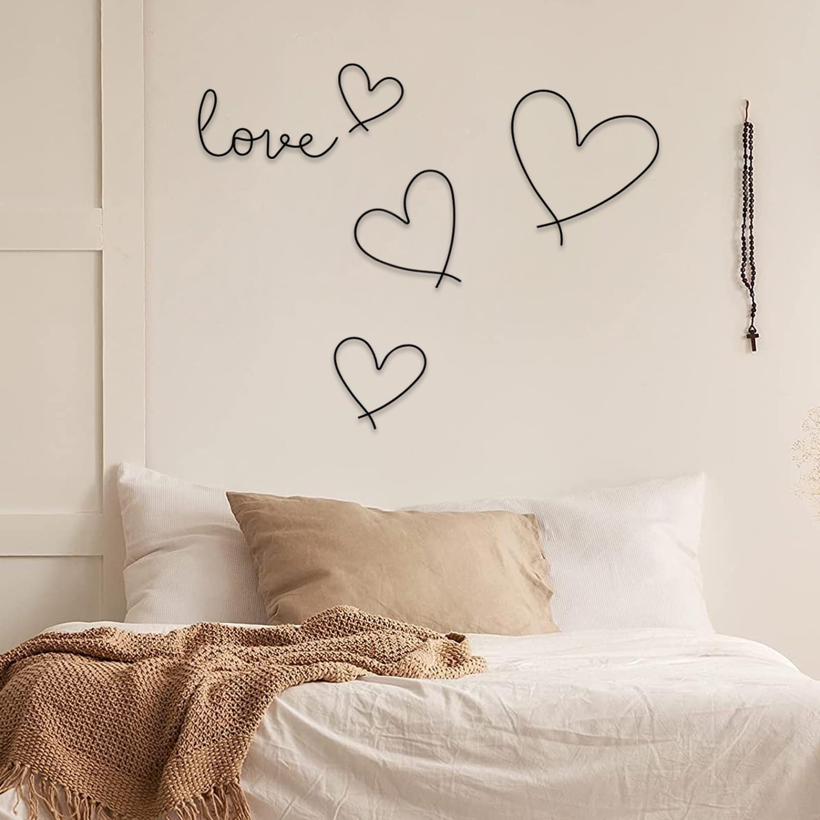 Amazon.co.jp: Fiegcit アイアン 壁飾り 金属製 壁掛け飾り ハート