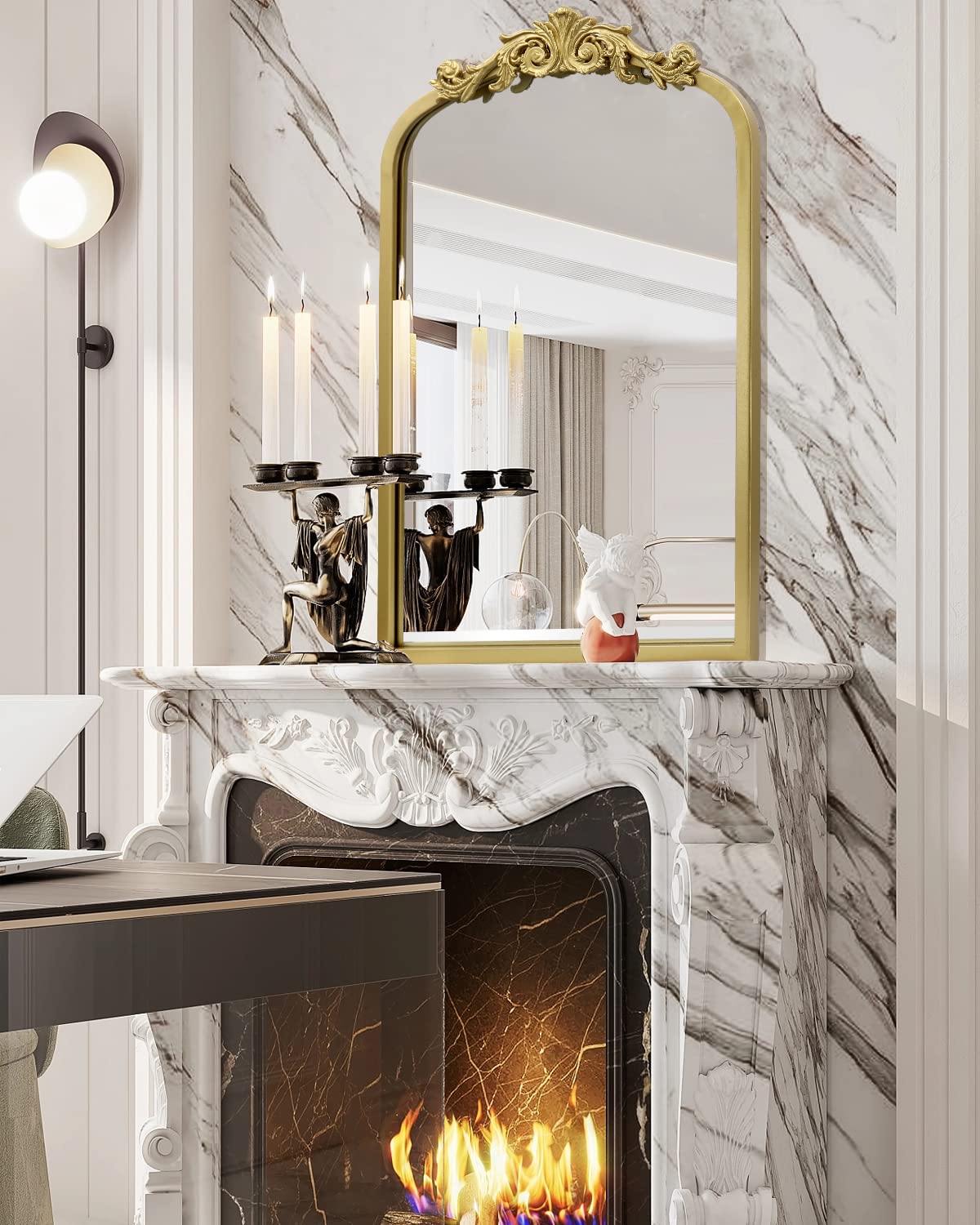 Amazon.com: AIXI HOME Gold Arched Mirror 15