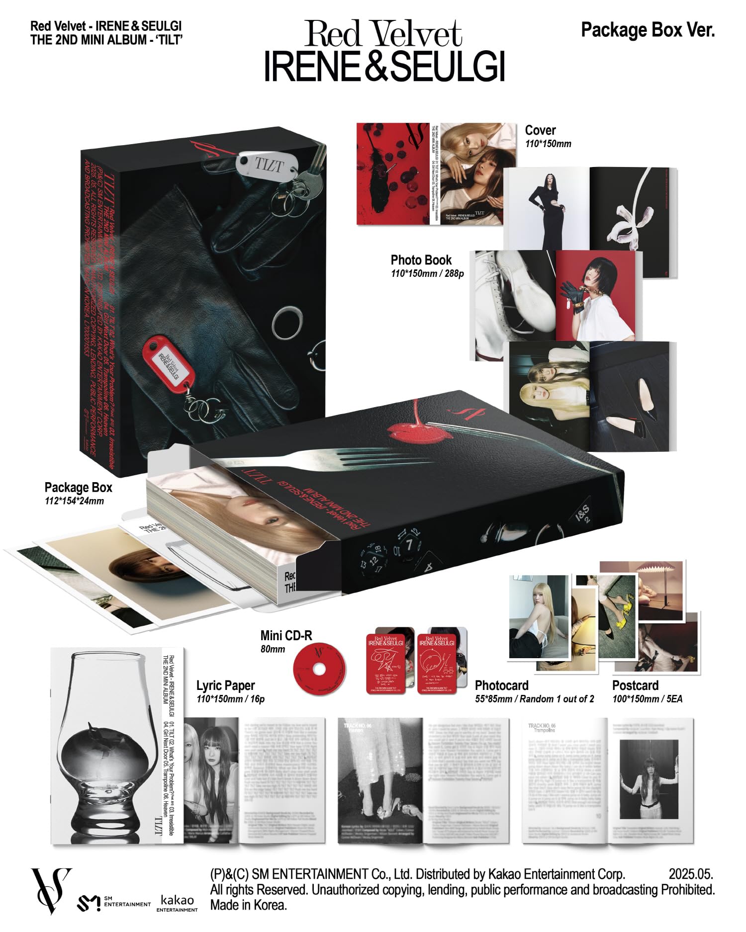 Amazon.com: Red Velvet Irene & Seulgi TILT 2nd Mini Album with