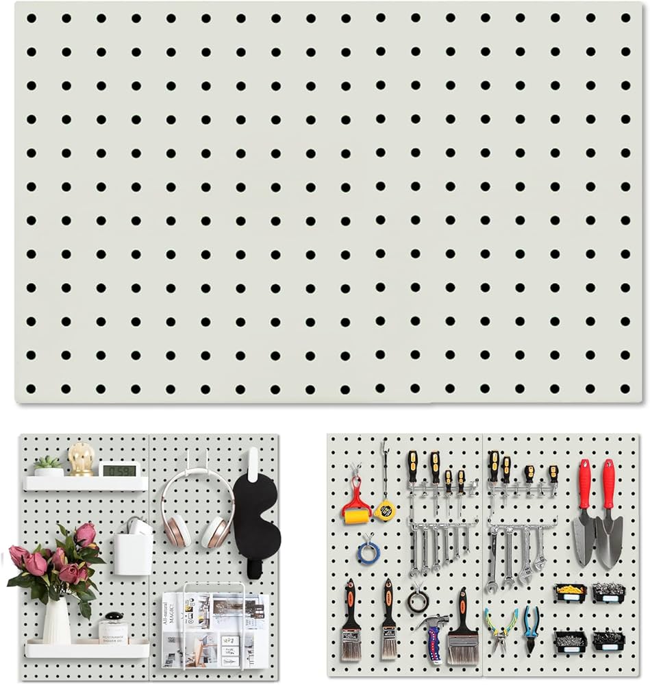Amazon | ペグボード 有孔ボード 300*400mm 穴ピッチ:25mm 穴径7mm