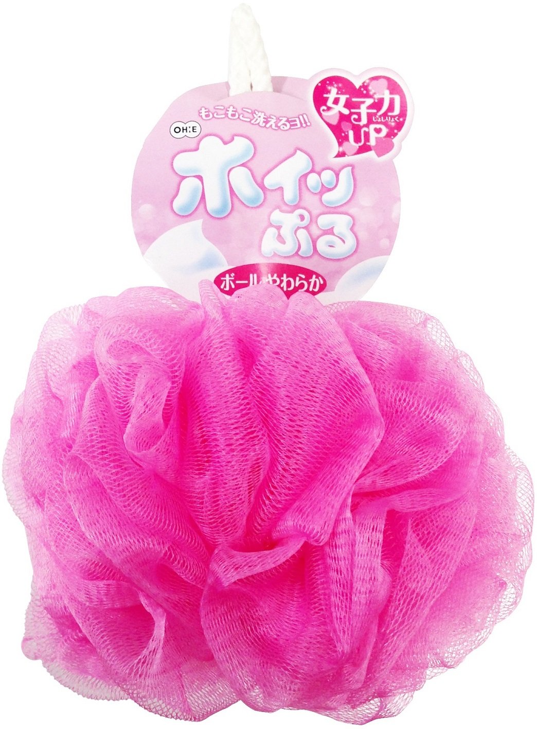 Amazon.co.jp: オーエ ボディスポンジ やわらか ピンク 約縦22×横14×高