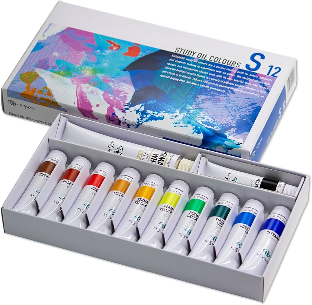 Amazon | クサカベ(Kusakabe) 油絵具 習作用 油絵具セット 11色セット